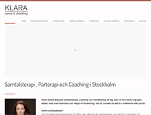 Tablet Screenshot of klarasamtal.se
